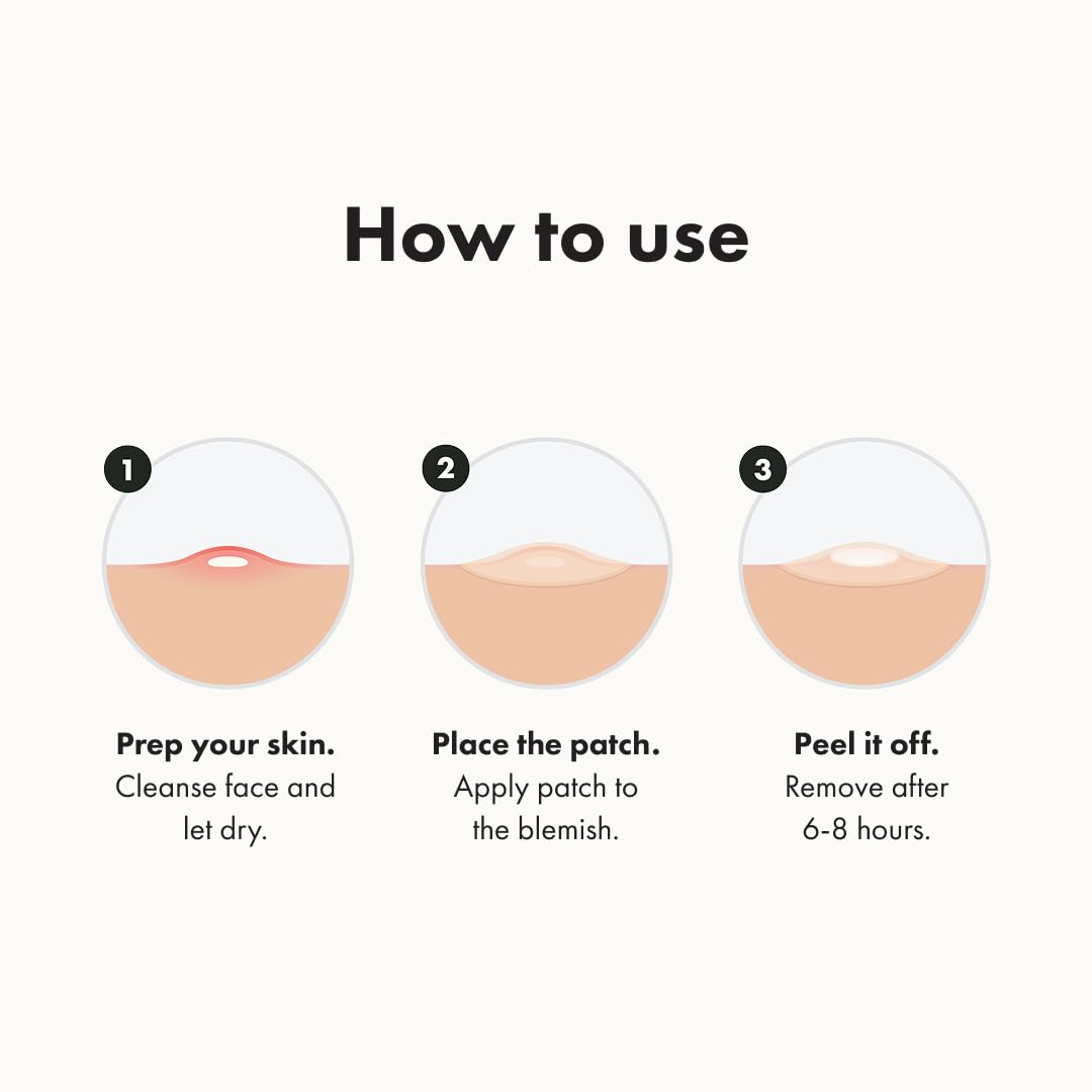 Mighty Patch™ Original by Hero Cosmetics – Hydrocolloid Spot Stickers for Face & Skin (36 Count)